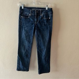 American Eagle Artist Crop Stretch Jeans Size 0